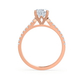 1.20 CT Round Shaped Moissanite Solitaire Style Engagement Ring 1